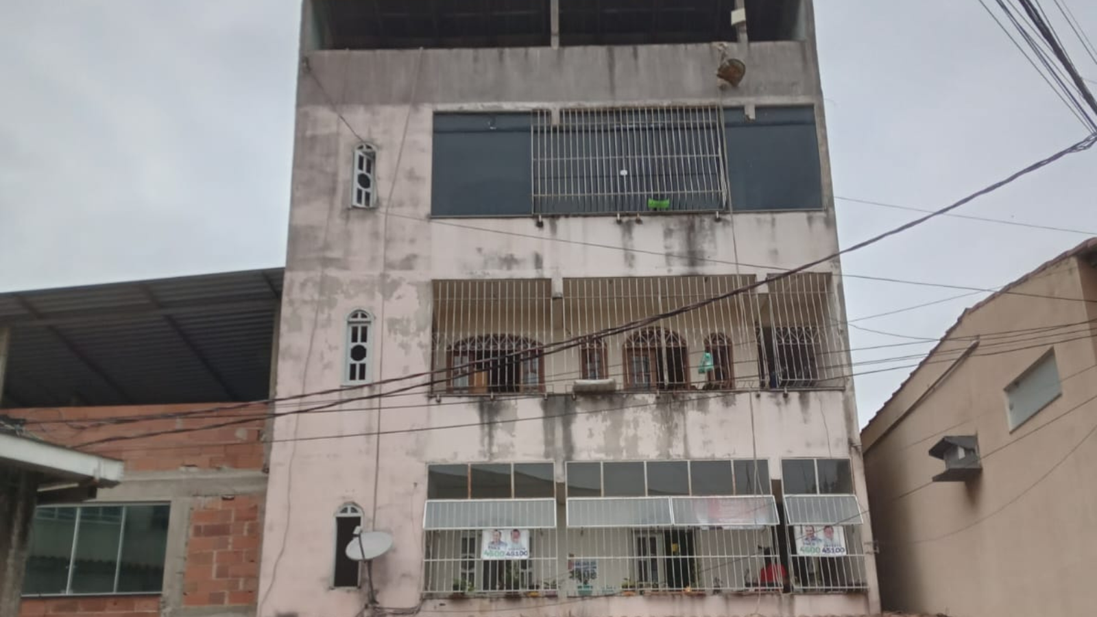 Antes da recuperação de fachada